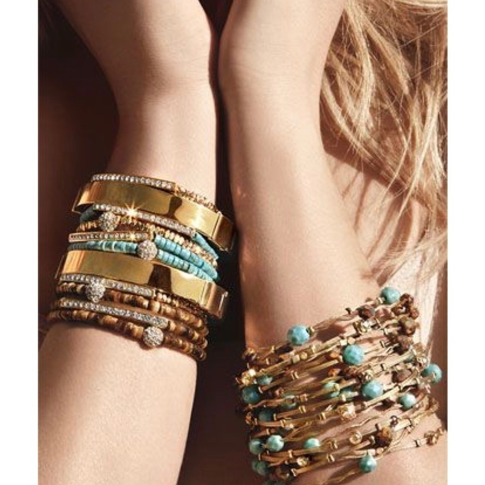 Seasonal Whispers Turquoise & Silver Twist Bracelet​​​​​​​​​